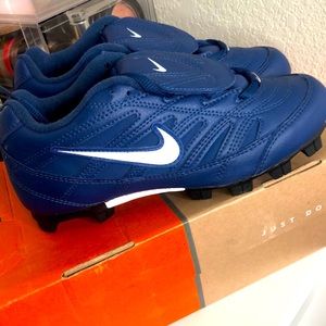 Blue Nike Baseball Cleats